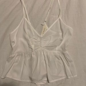 Pacsun white flowy top
